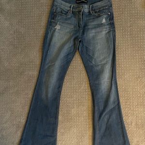 EXPRESS Slim Flare Mid Rise Jeans